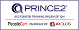 karriere tutor Ein Logo mit dem Text „PRINCE2 ACCREDITED TRAINING ORGANIZATION“ und den Logos für PeopleCert und AXELOS darunter.